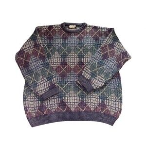 Vintage Cortina Italia Wool Blend Pullover Sweater Size XL Made In Italy